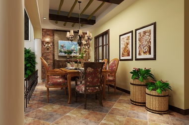 中海尚湖世家美式田園風(fēng)格家裝樣板間，元洲裝飾設(shè)計師精品案例解析